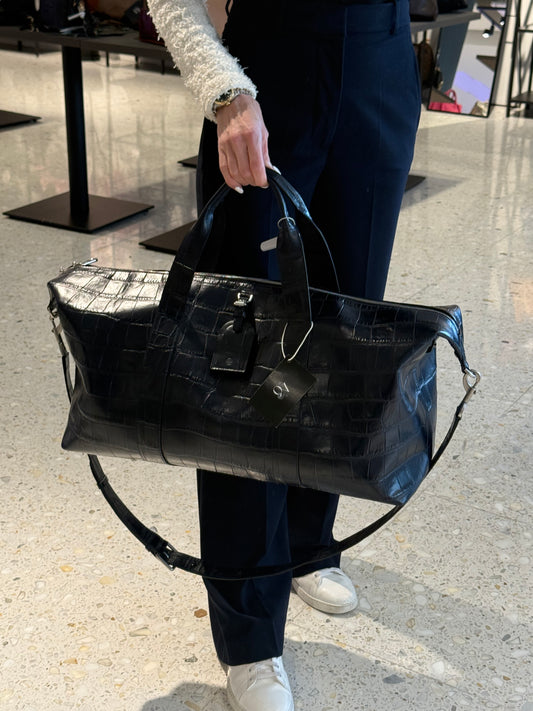 Mulberry Croc Embrossed Leather Heritage Clipper