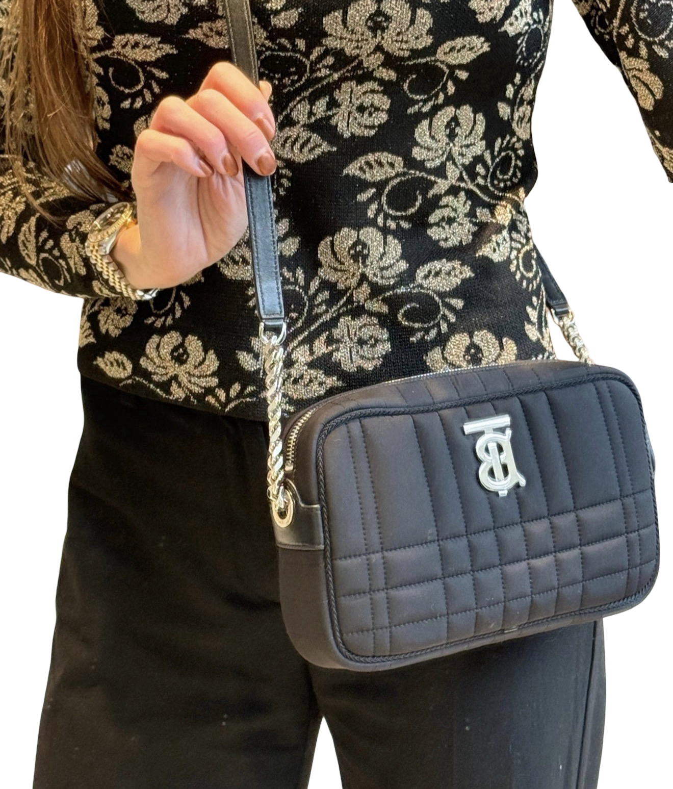 Burberry Quilted Camera Bag