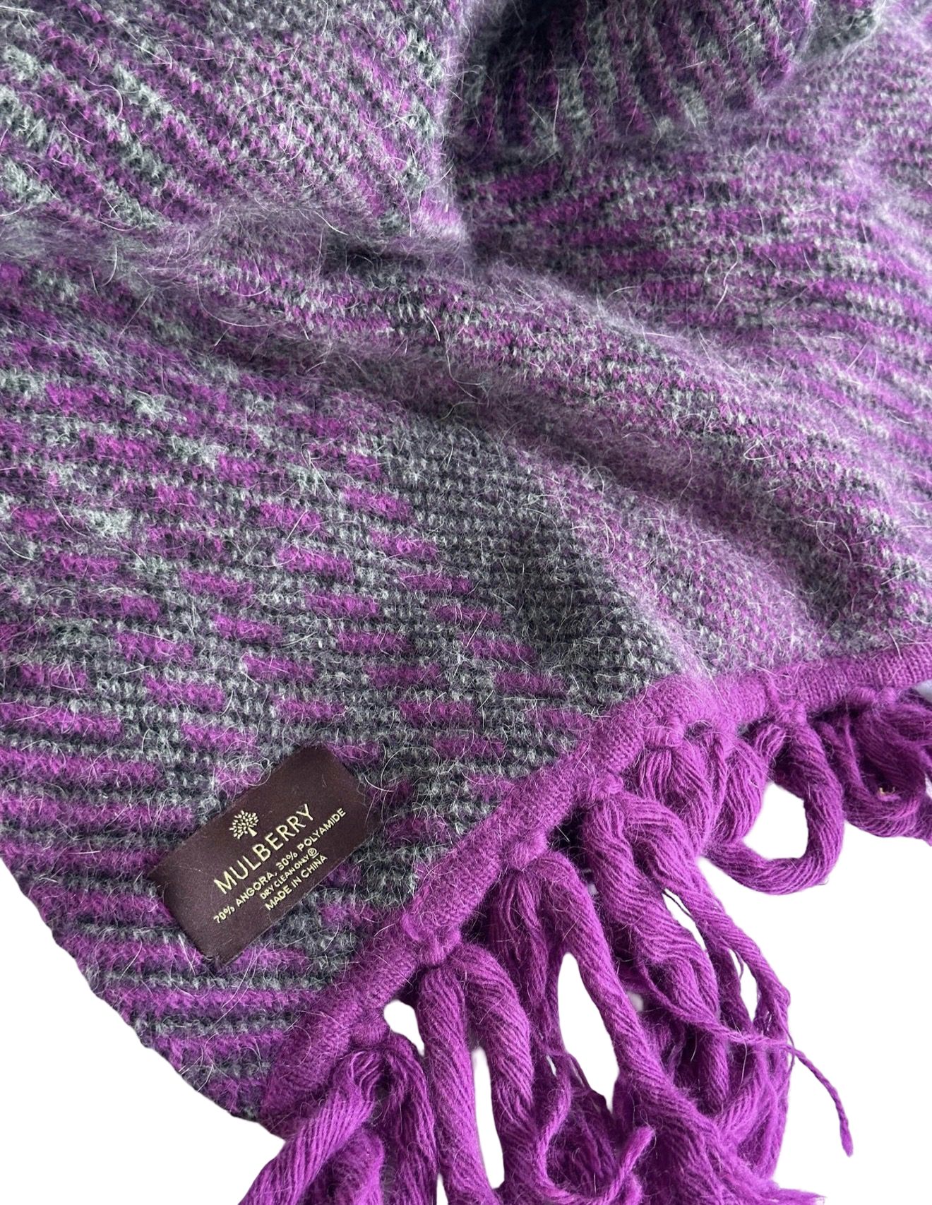 Mulberry Angora Ullskjerf
