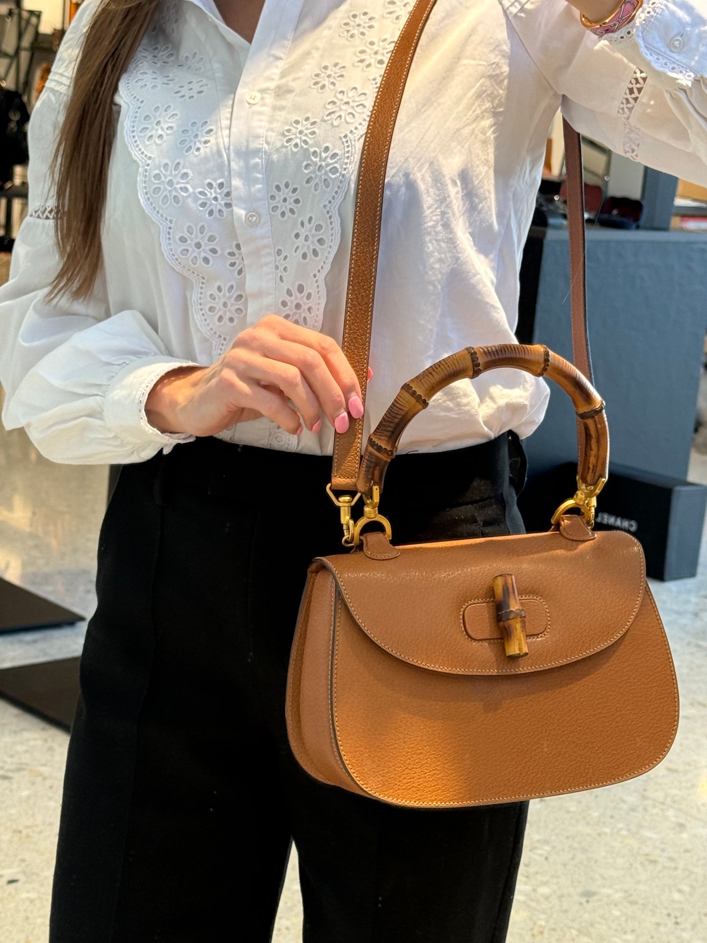 Gucci Bamboo 1947 Top Handle Bag
