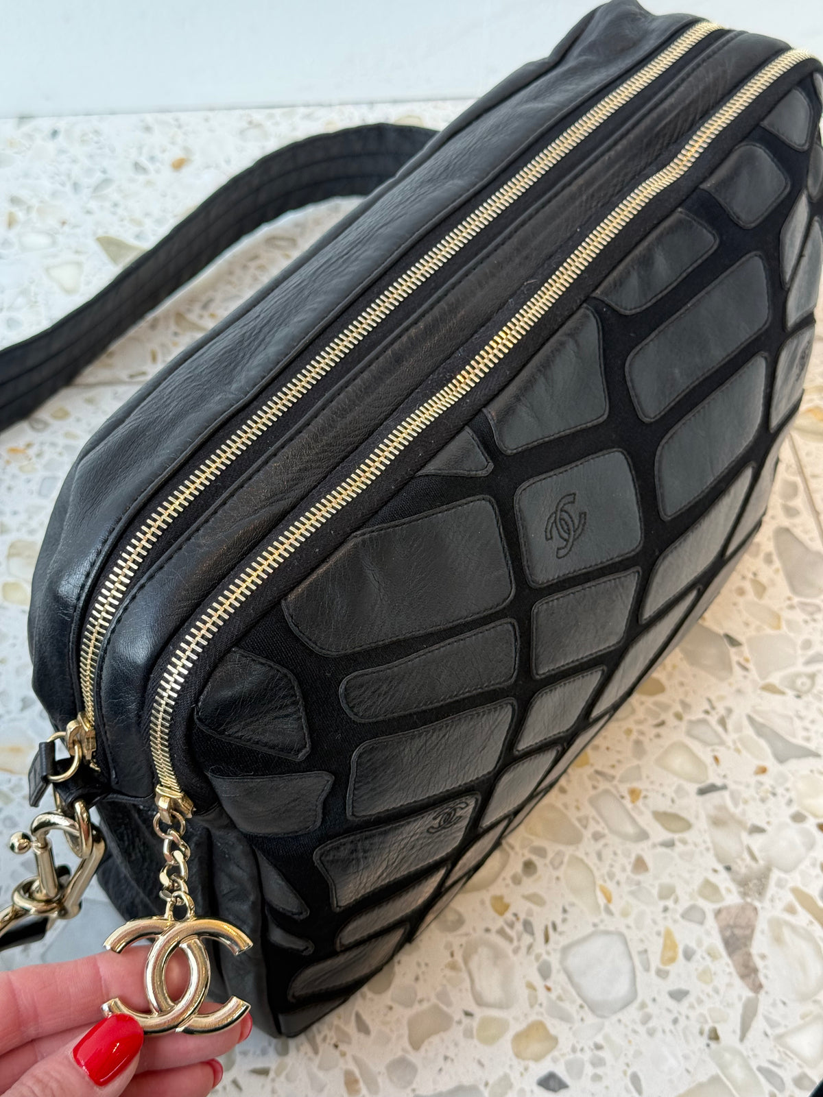 Chanel Scales Camera Crossbody