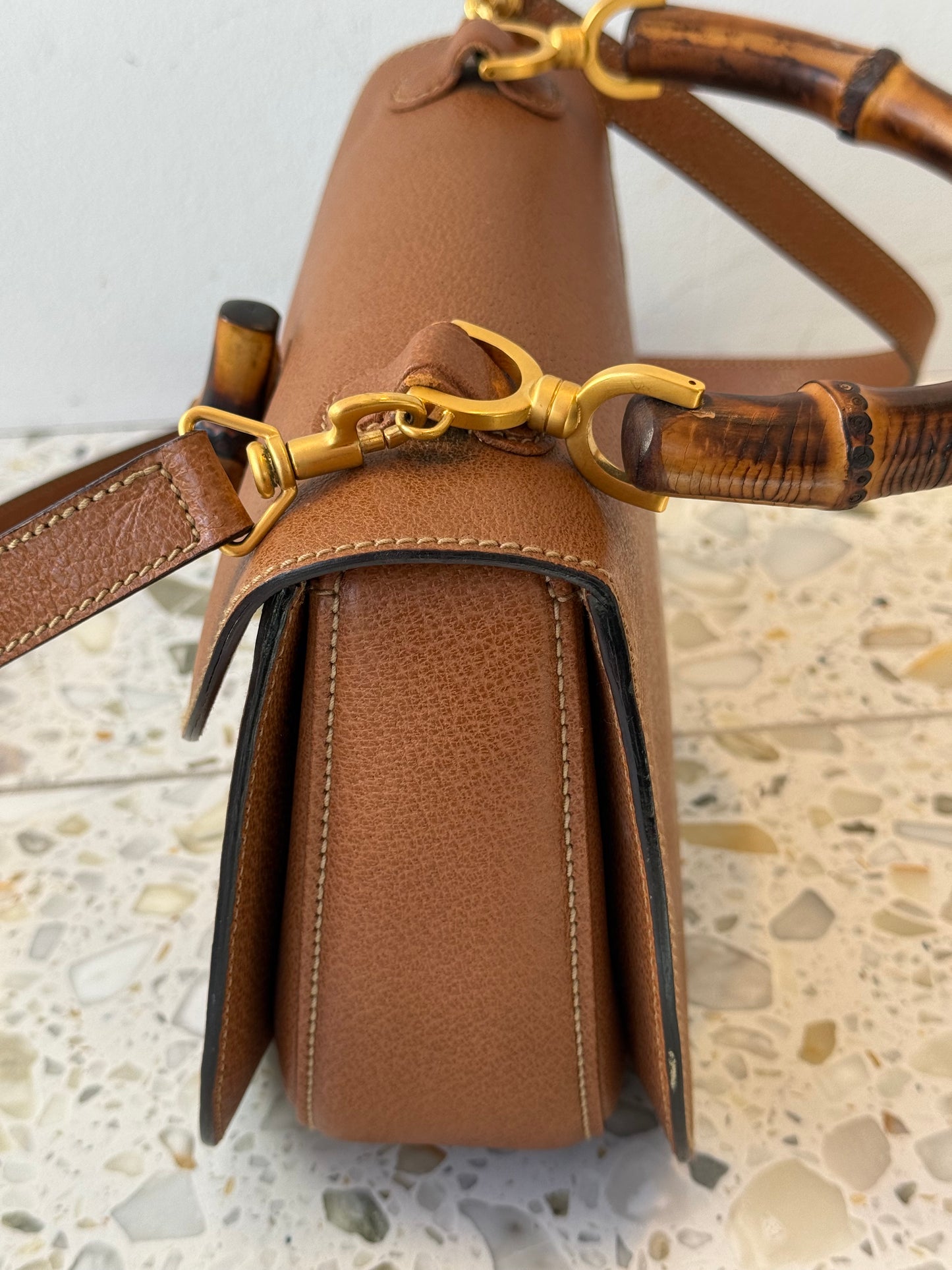 Gucci Bamboo 1947 Top Handle Bag