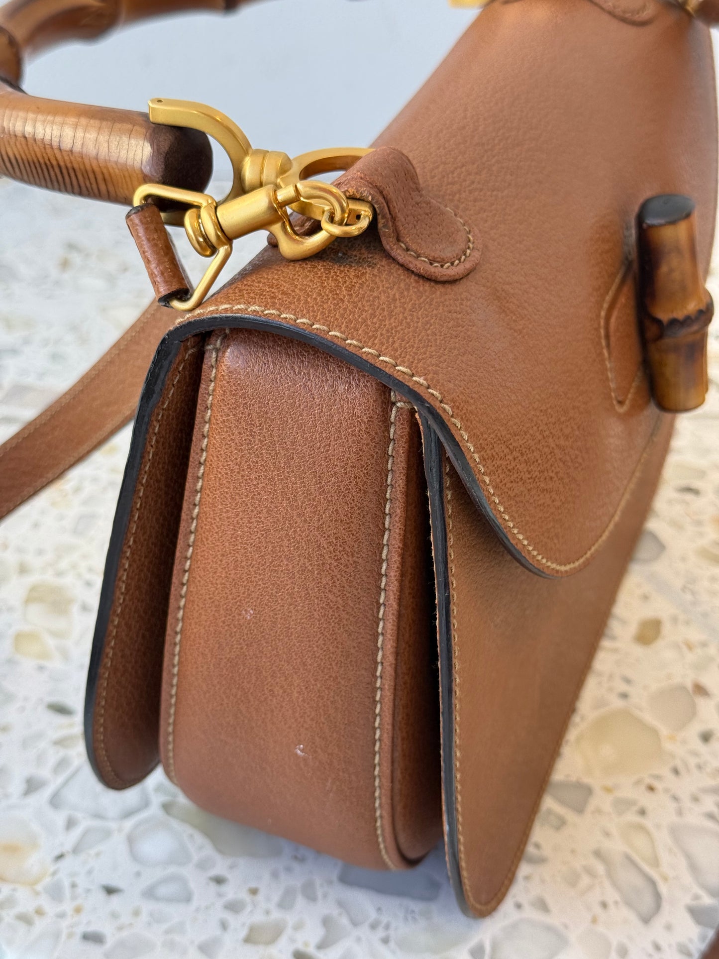 Gucci Bamboo 1947 Top Handle Bag